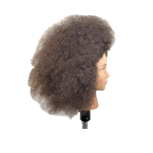 Sandra SSS 100% Human Hair Mannequin Head African Hair 16" 40cm
