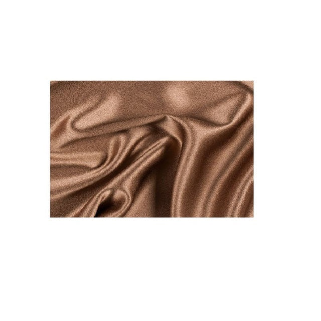 Silky Satin Night Sleep Cap Hair Bonnet WIDE Band-Brown