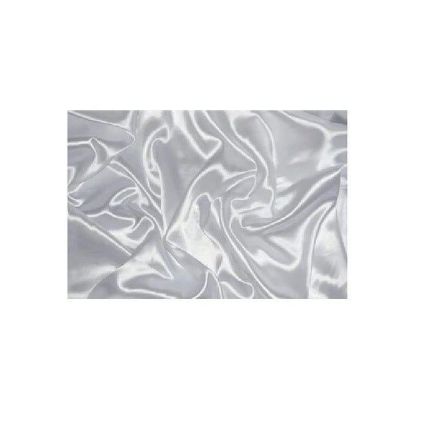 Silky Satin Night Sleep Cap Hair Bonnet WIDE Band-White