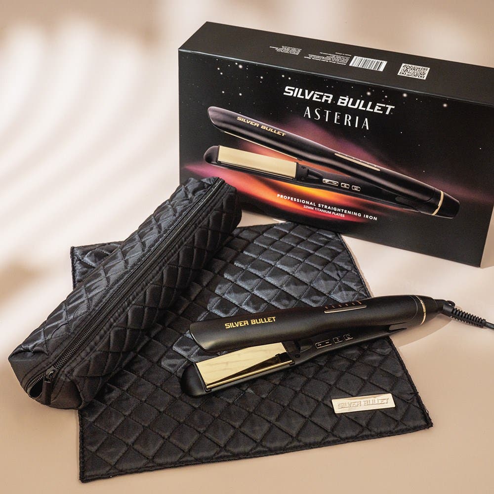 Silver Bullet Asteria Hair Straightener Ionic Titanium 32mm - Black