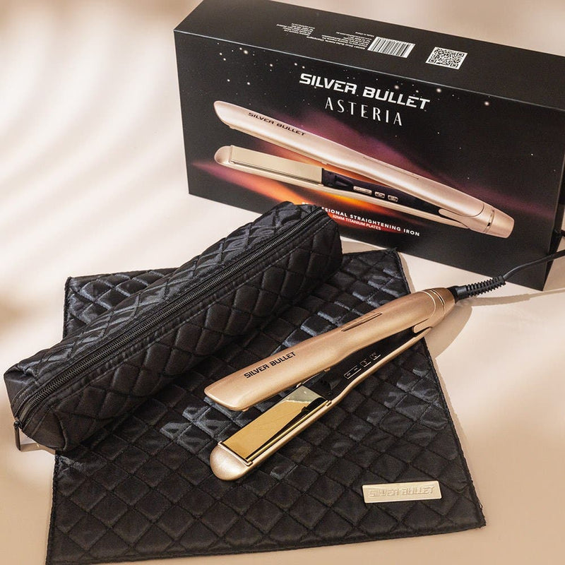 Silver Bullet Asteria Hair Straightener Ionic Titanium 32mm - Champagne