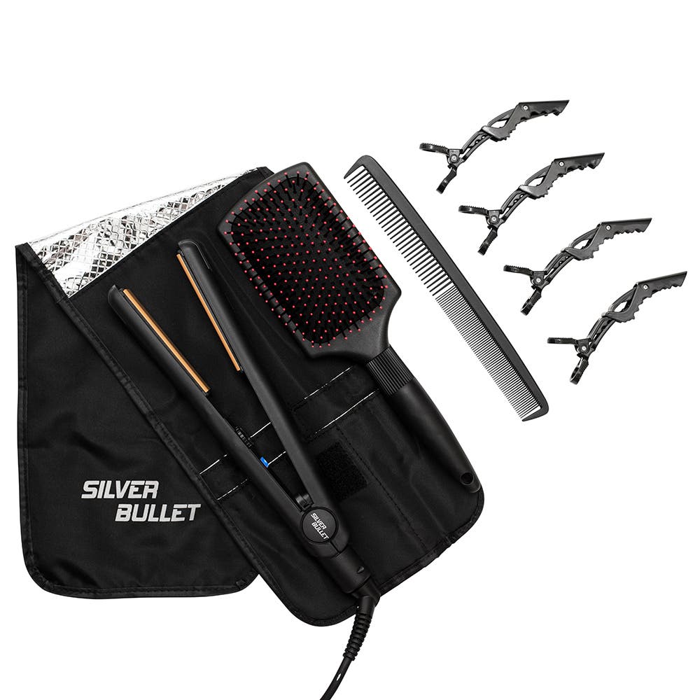 Silver Bullet Attitude Black Ceramic Hair Straightener