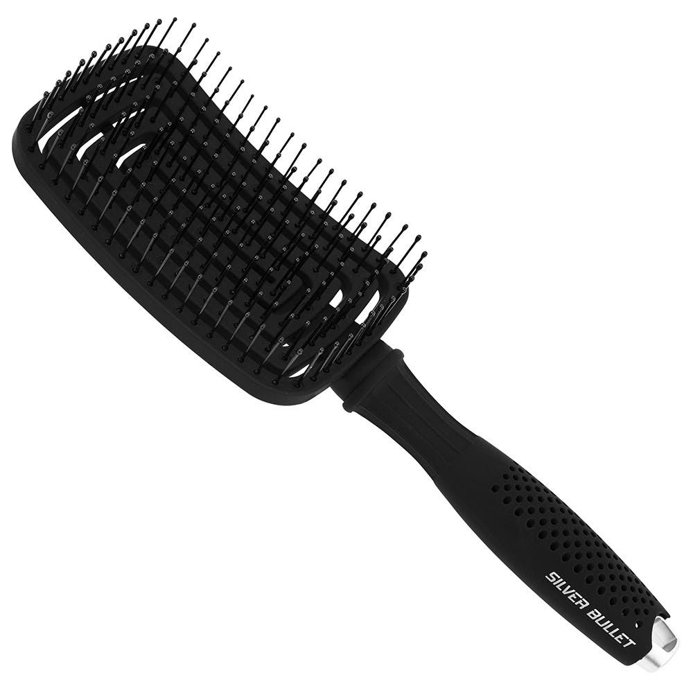 Silver Bullet Black Velvet Detangle Vent Hair Brush 111208