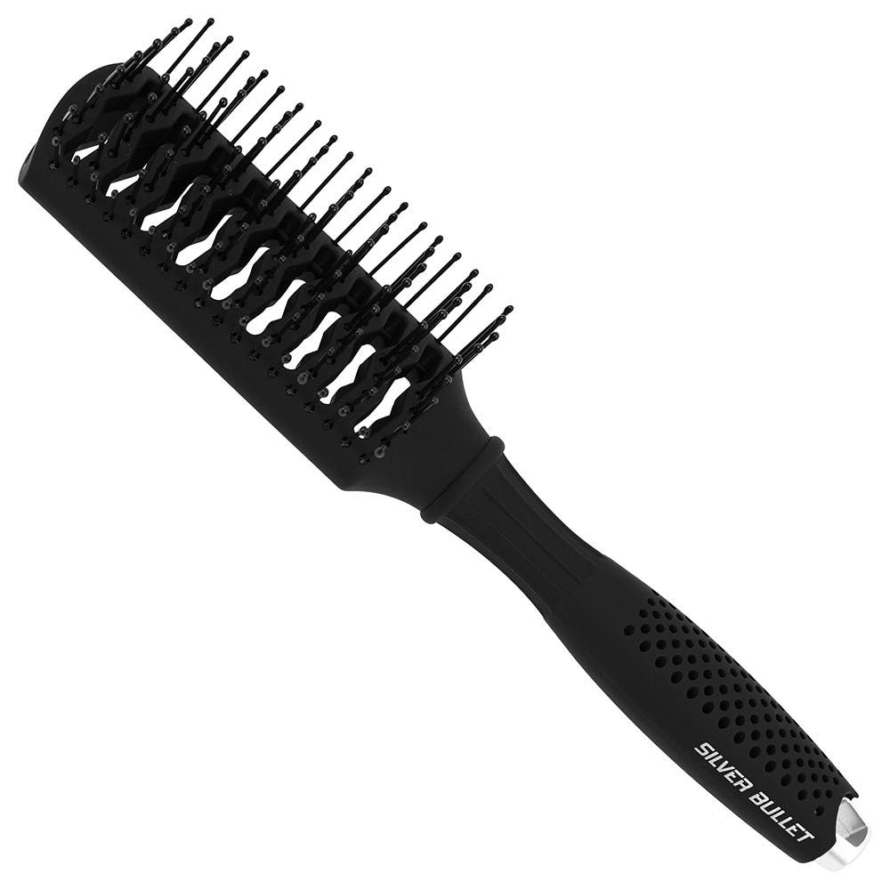 Silver Bullet Black Velvet Tunnel Vent Hair Brush 111217