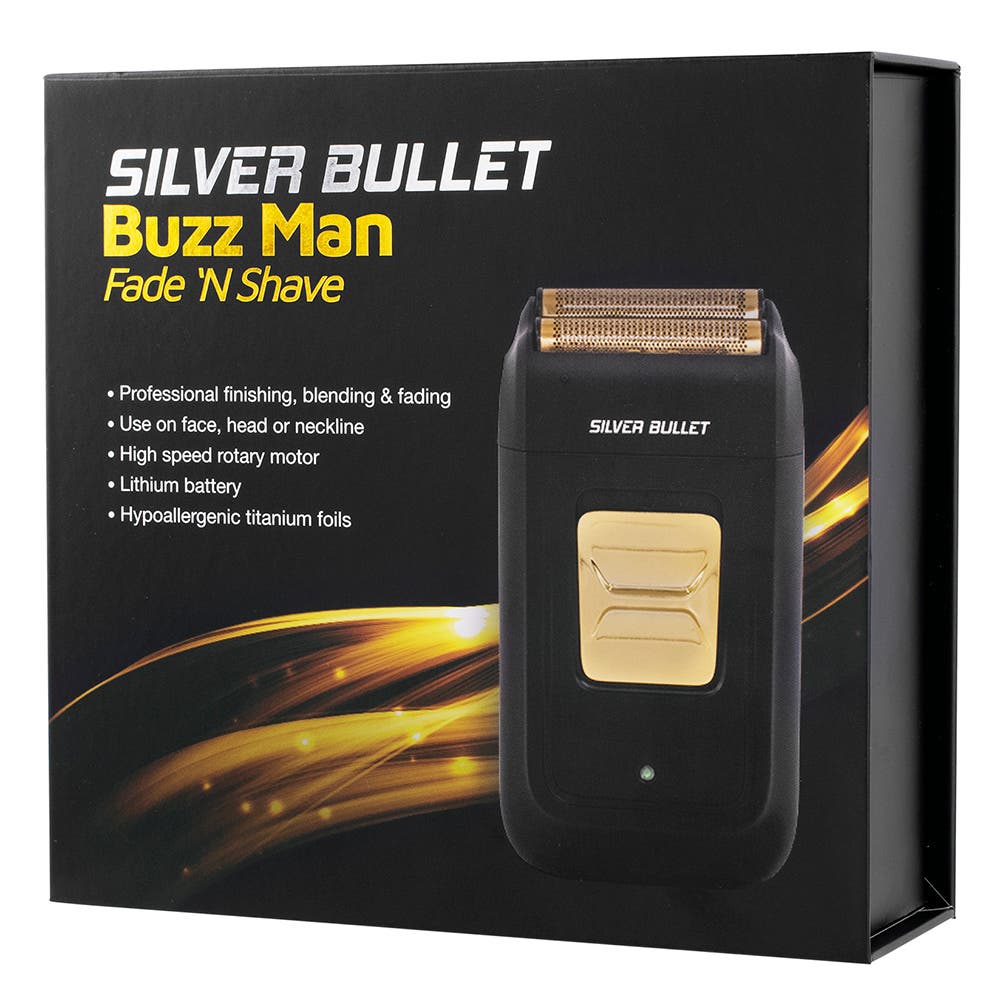 Silver Bullet BuzzMan Fade 'N Shave Gold Foil Shaver