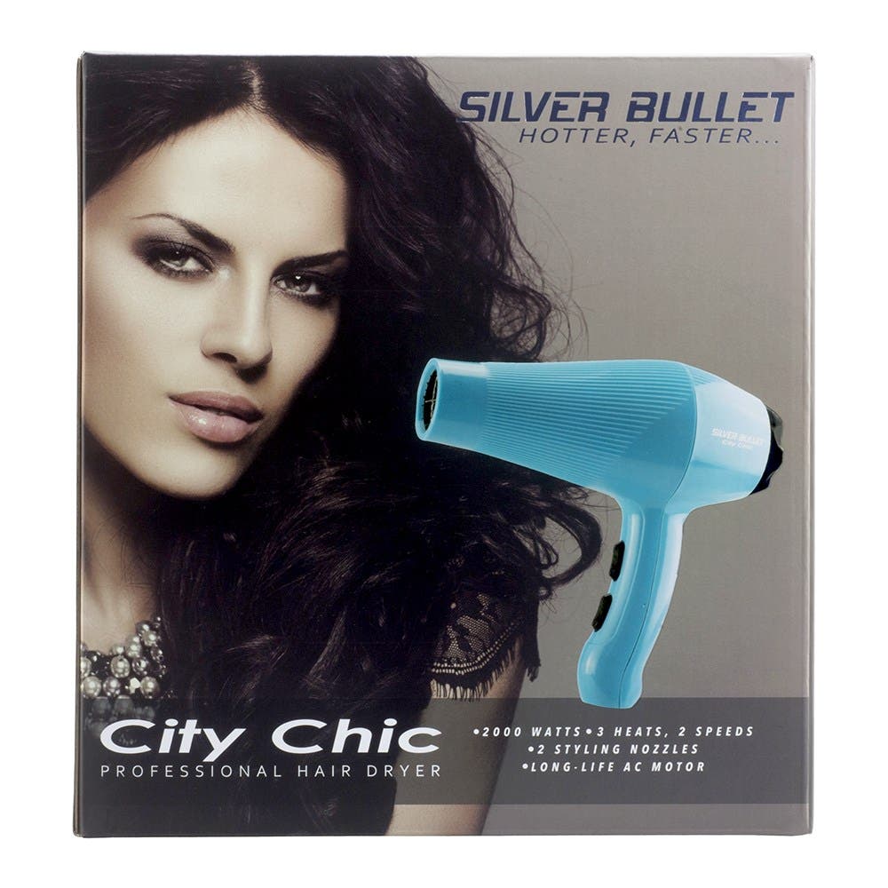 Silver Bullet City Chic Hair Dryer 2000W - Aqua