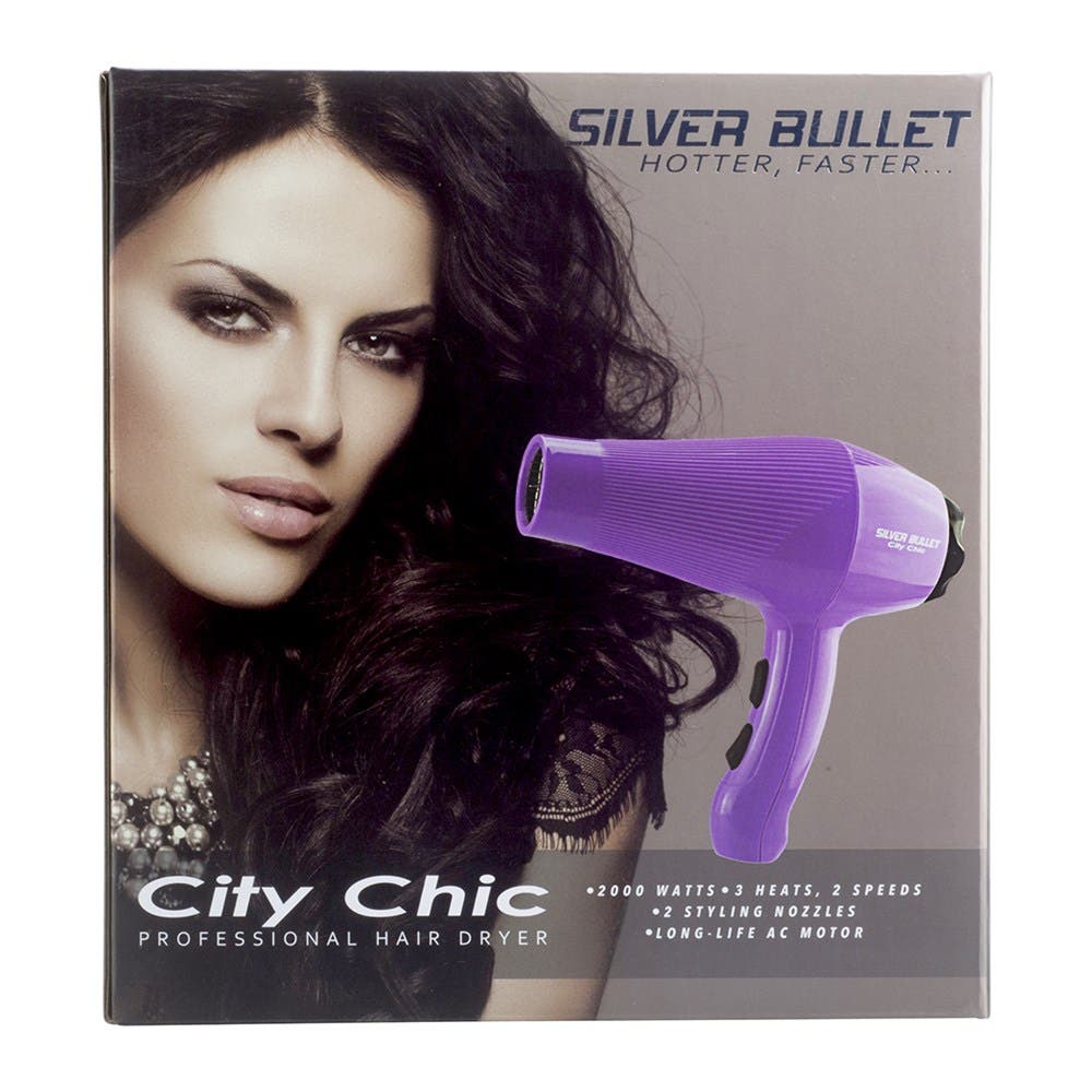 Silver Bullet City Chic Hair Dryer 2000W - Violet