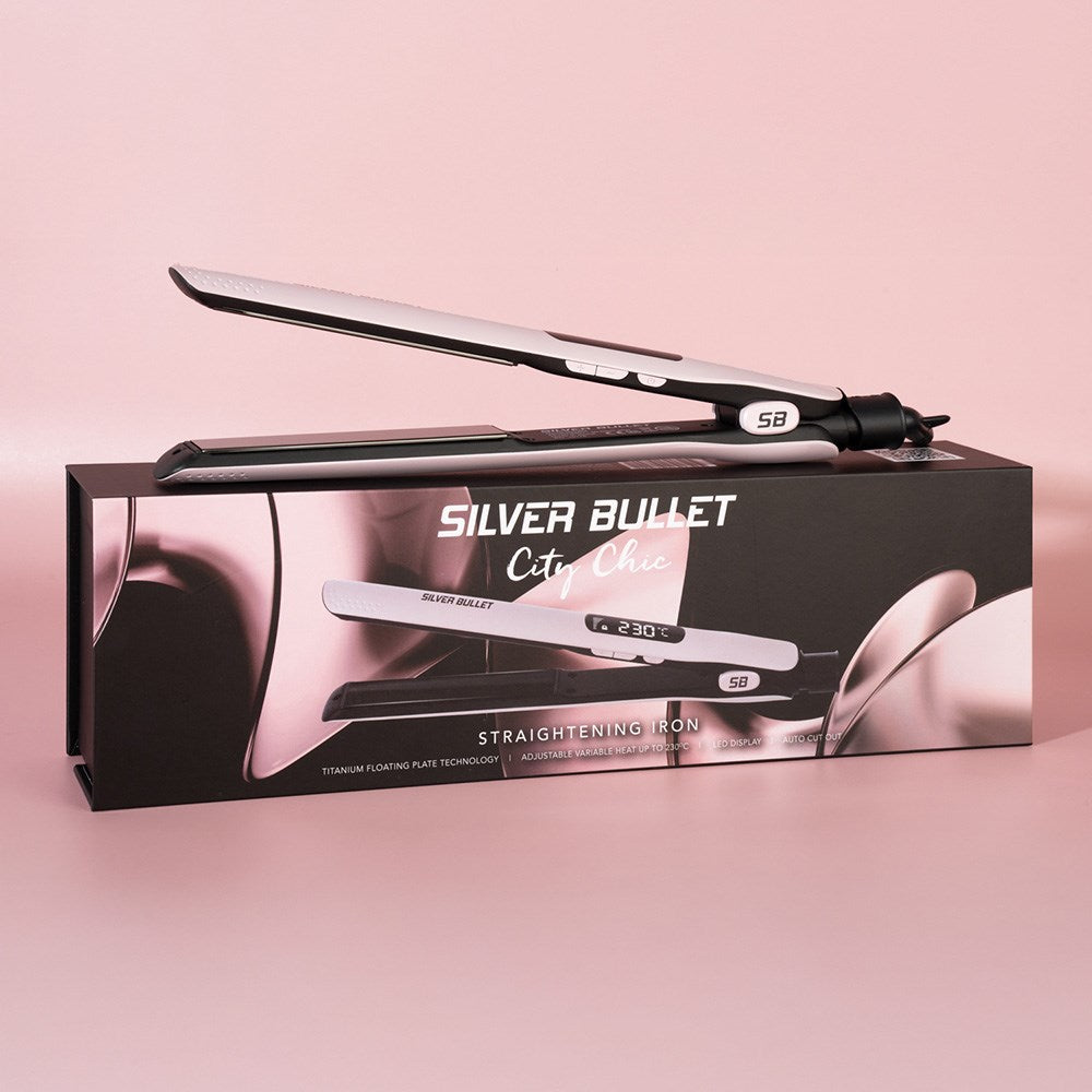 Silver Bullet City Chic Hair Straightener - Pink 900382