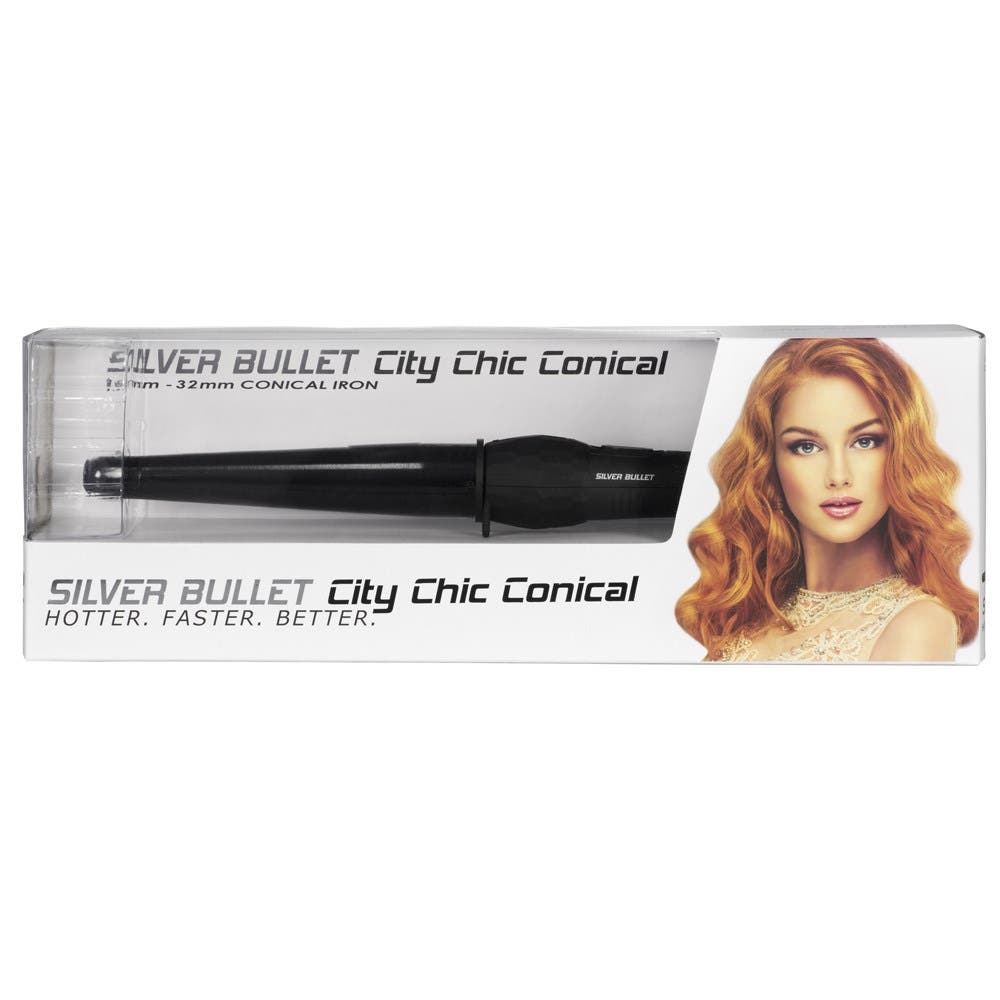Silver Bullet City Chic Large Ceramic Conical Black - 19mm-32mm
