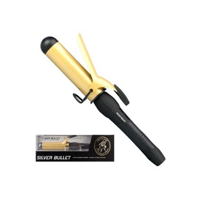 Silver Bullet FASTLANE Dual Voltage Curling Iron 19 , 25, 32, or 38mm Gold Ceramic Curler * Choose Size