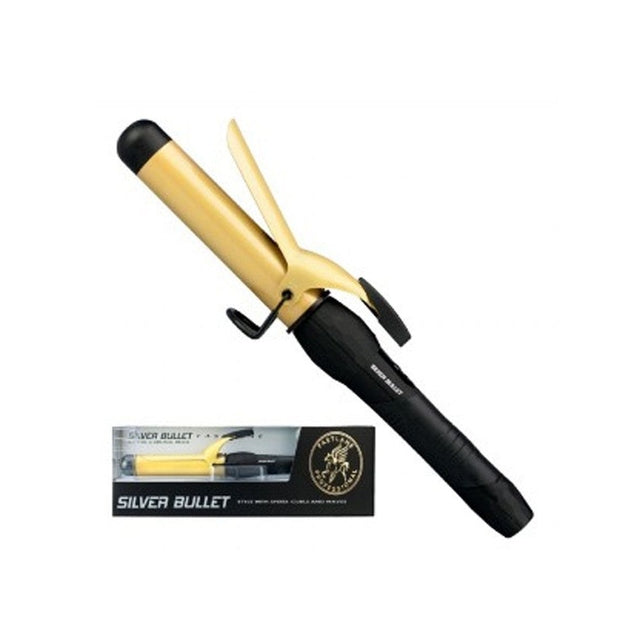 Silver Bullet FASTLANE Dual Voltage Curling Iron 19 , 25, 32, or 38mm Gold Ceramic Curler * Choose Size