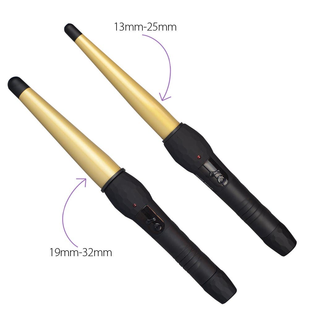 Silver Bullet Fastlane Ceramic Conical Curling Iron Gold *Choose size