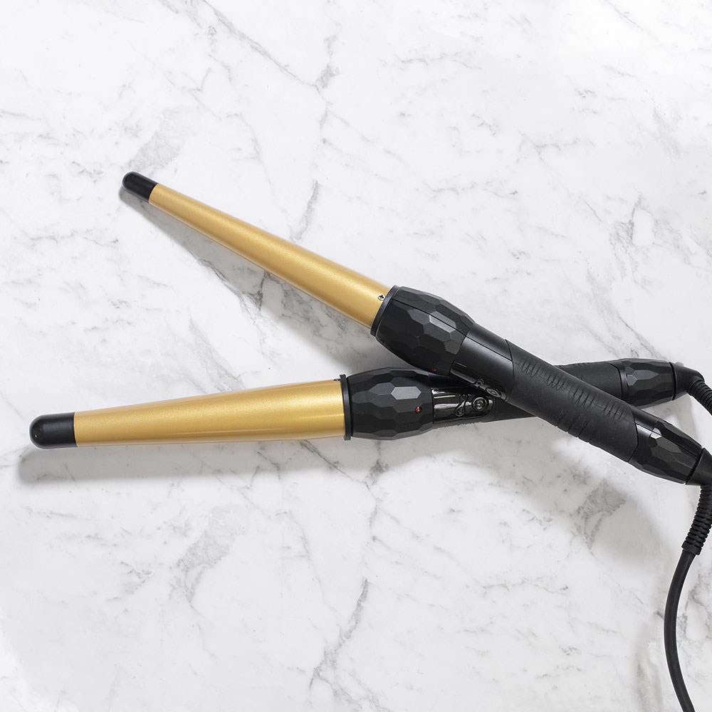 Silver Bullet Fastlane Ceramic Conical Curling Iron Gold *Choose size