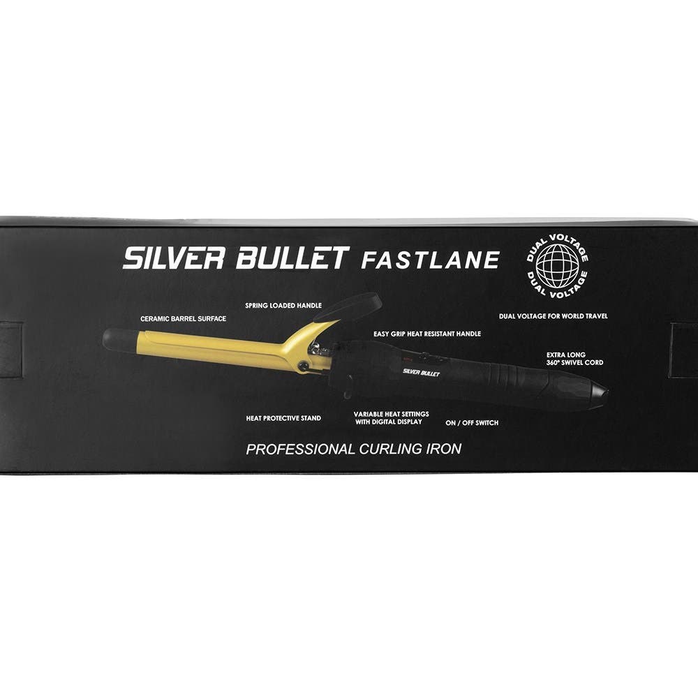Silver Bullet Fastlane Gold Ceramic 16mm Curling Iron 900350