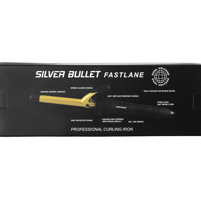 Silver Bullet Fastlane Gold Ceramic 16mm Curling Iron 900350