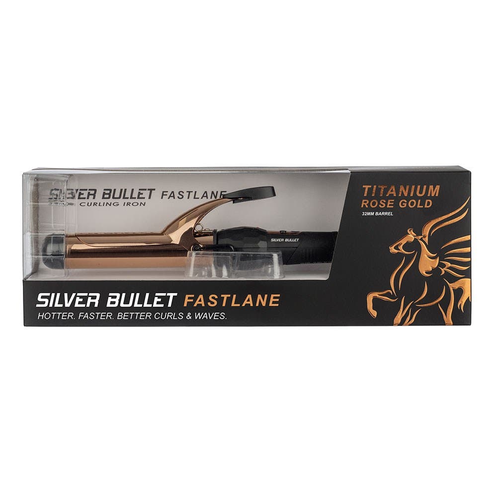Silver Bullet Fastlane Titanium Rose Gold 32mm Curling Iron 900873