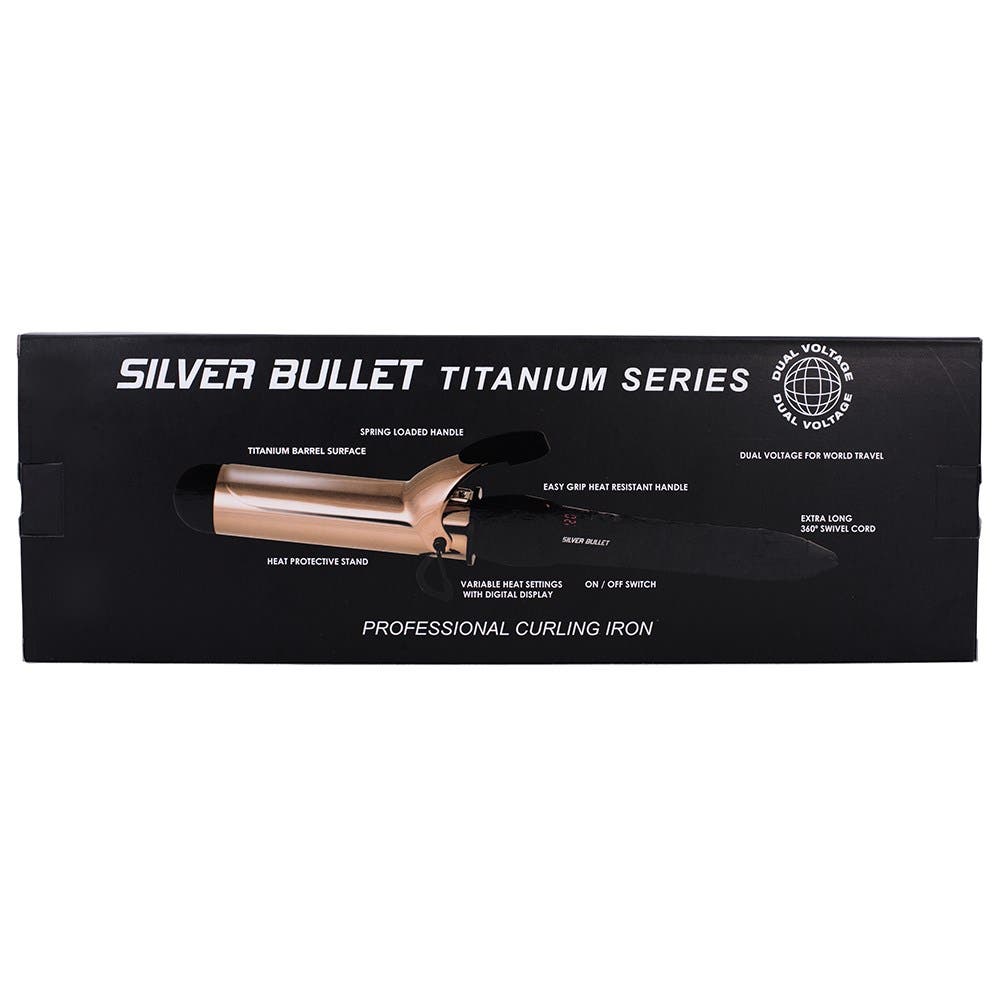 Silver Bullet Fastlane Titanium Rose Gold 38mm Curling Iron 900872