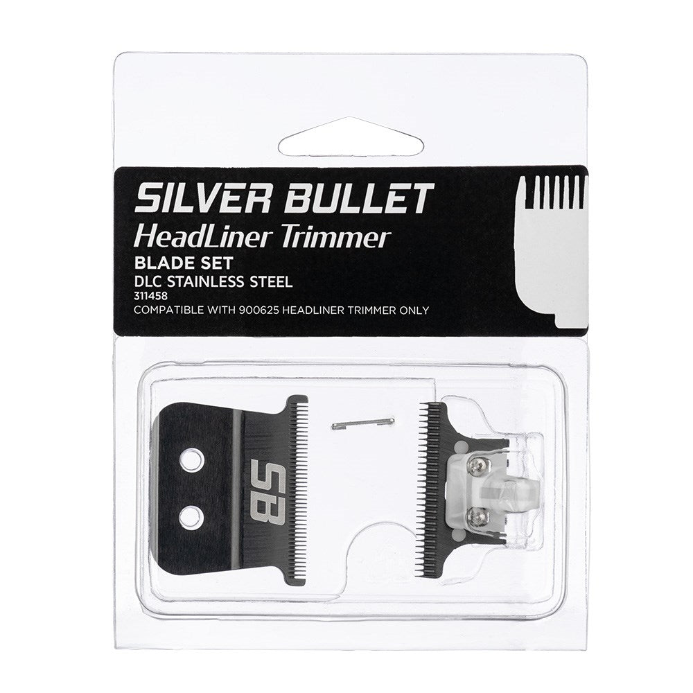 Silver Bullet HeadLiner Hair Trimmer Replacement Blade Set DLC Stainless Steel