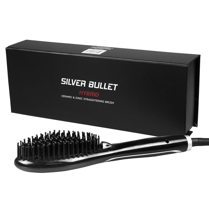 Silver Bullet Hybrid Ionic Ceramic Straightening Brush 900749