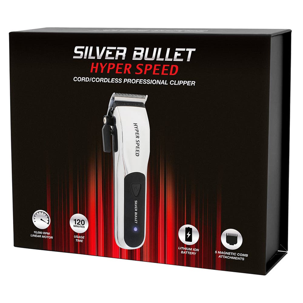 Silver Bullet Hyper Speed Hair Cord / Cordless Clipper