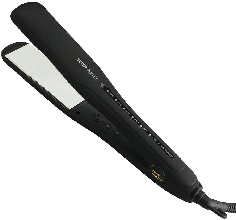 Silver Bullet Keratin Titanium 230 Silver WIDE Hair Straightener