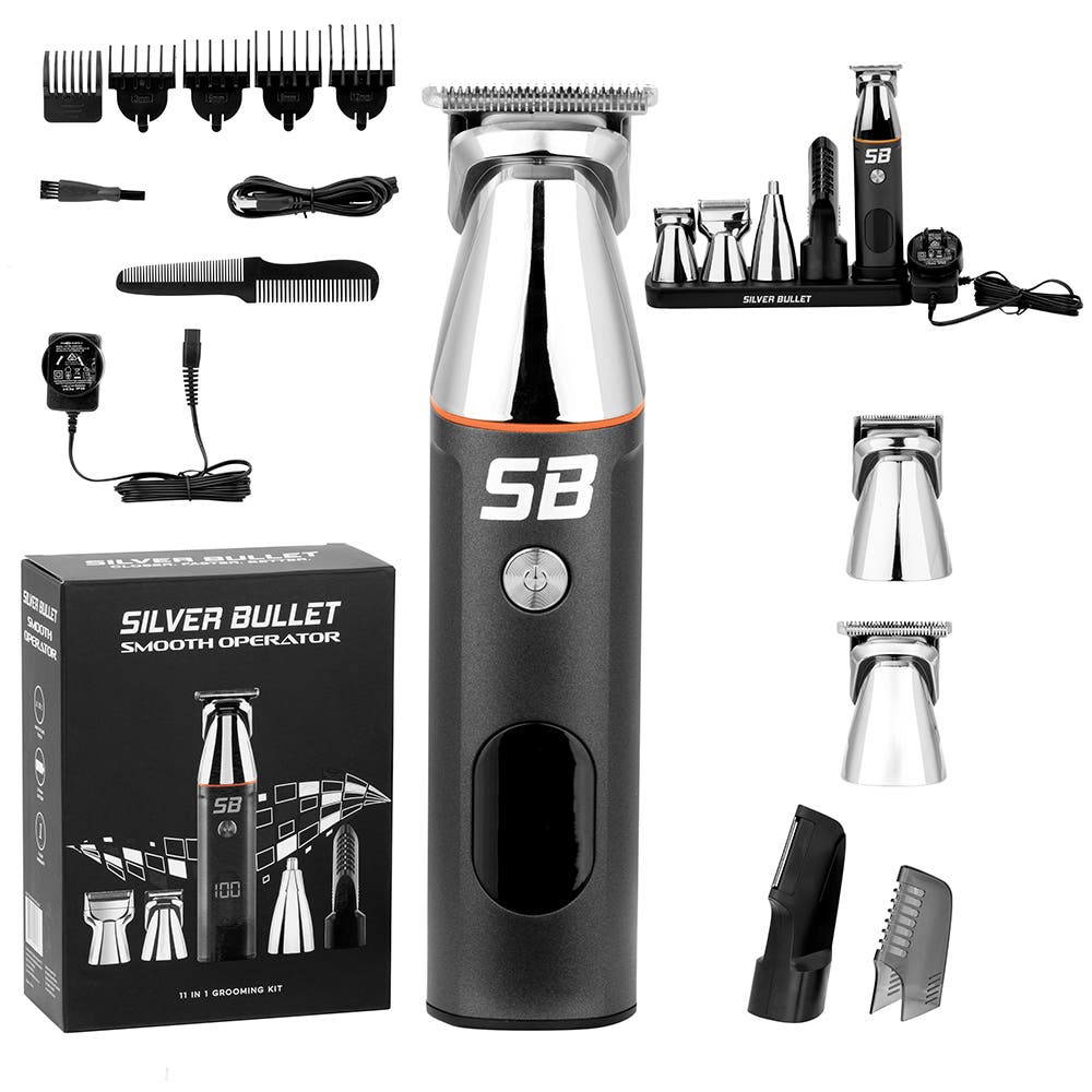 Silver Bullet Smooth Operator 11 in 1 Grooming Kit 5 magnetic heads 900617