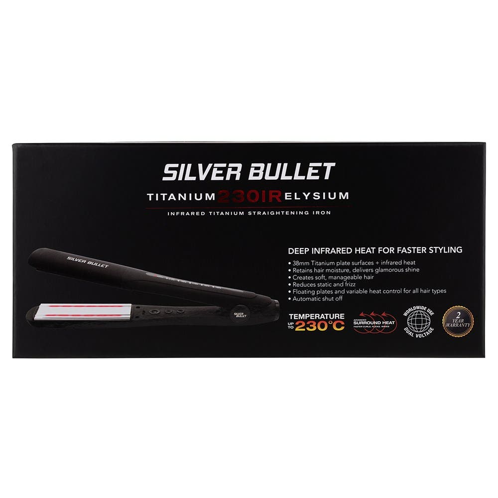 Silver Bullet Titanium 230 IR Elysium Infrared Hair Straightener 900434