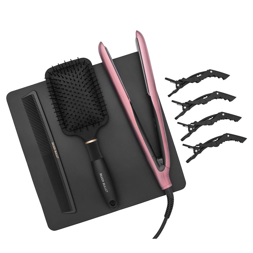 Silver Bullet Titanium 230 Supernova Hair Straightener Vintage Rose - 25mm