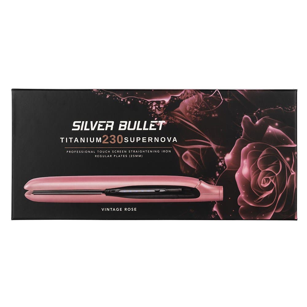 Silver Bullet Titanium 230 Supernova Hair Straightener Vintage Rose - 25mm