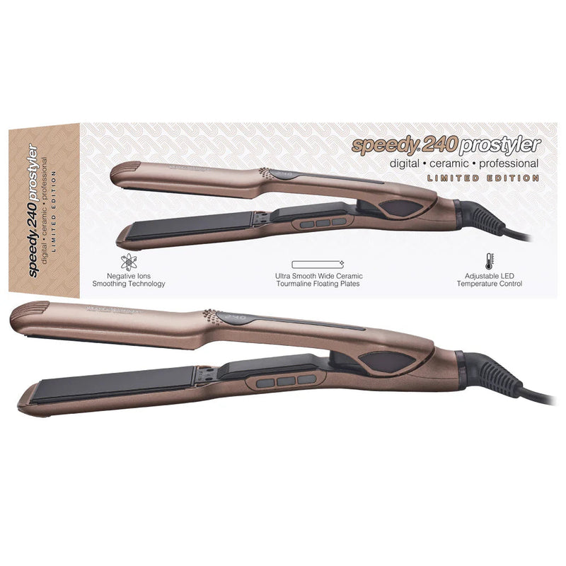 Speedy 240 ProStyler Hair Straightener – Wide Plate, Limited Edition Gold Colour THLC08