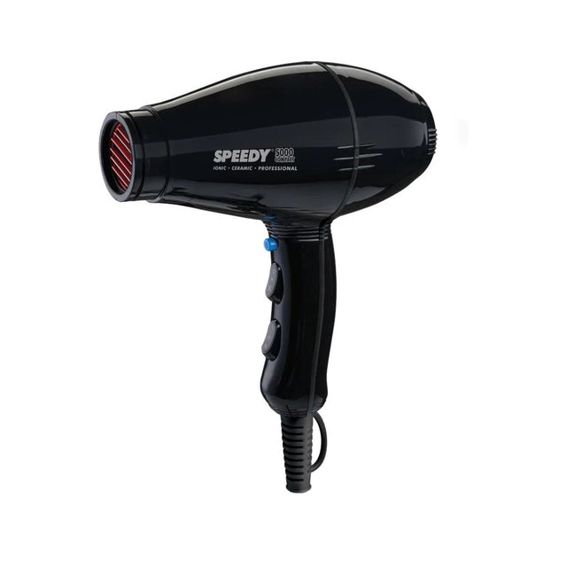 Speedy Ceramic Ionic 5000 Compact Dryer and Styling Iron with Bonus Detangle Brush