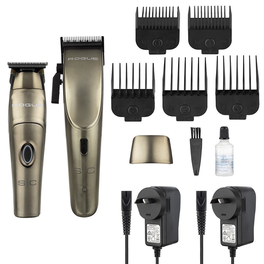 StyleCraft by Silver Bullet ROGUE - Cordless Modular Clipper and Trimmer, Brass 900921