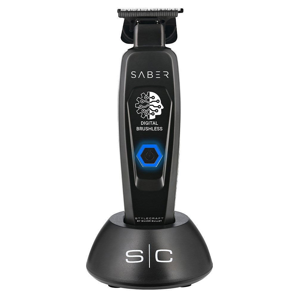 StyleCraft by Silver Bullet Saber Hair Trimmer Digital Brushless - Black 900948
