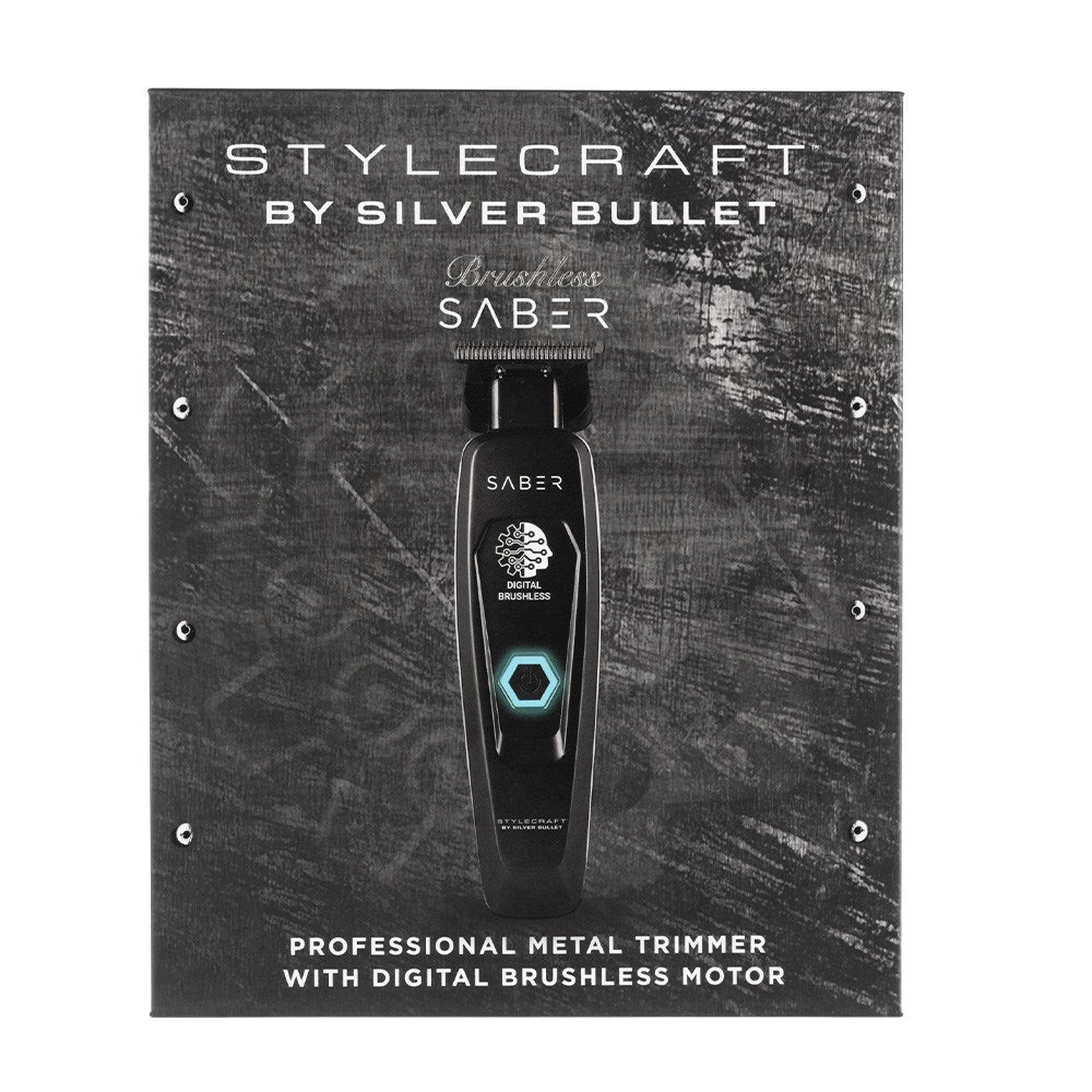 StyleCraft by Silver Bullet Saber Hair Trimmer Digital Brushless - Black 900948
