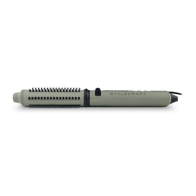 StyleCraft by Silver Bullet Sage Collection - Retractable Styling Brush & Curling Iron