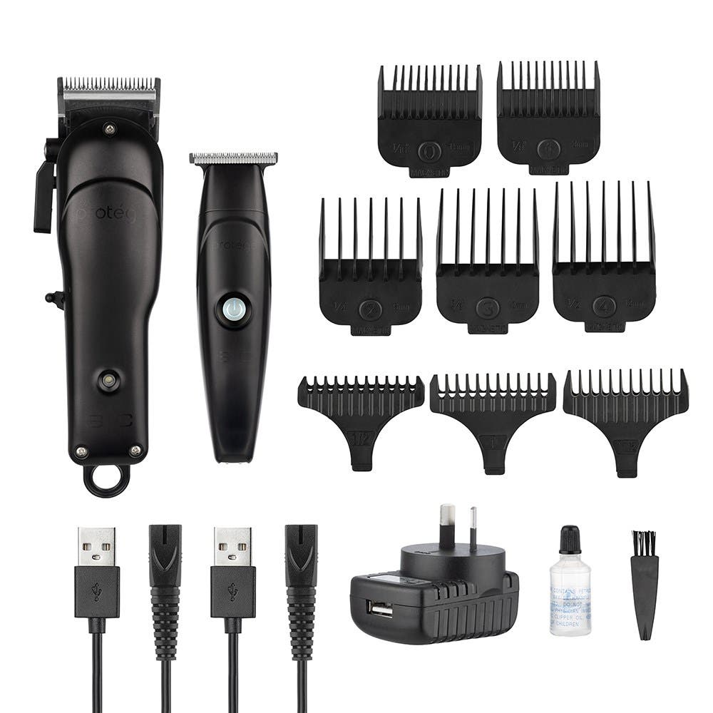 StyleCraft by Silver Bullet The Beast and His Bro - Cordless Modular Clipper and Trimmer, Black