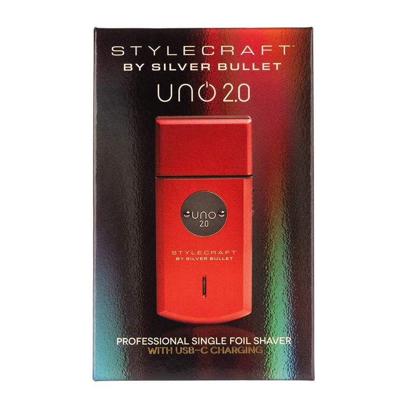 StyleCraft by Silver Bullet Uno 2.0 Single Foil Shaver Red 900936