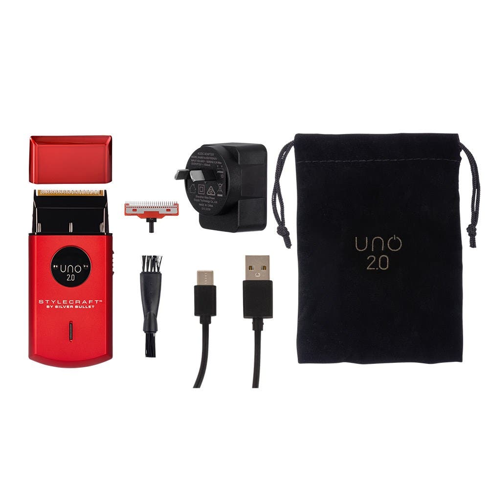 StyleCraft by Silver Bullet Uno 2.0 Single Foil Shaver Red 900936