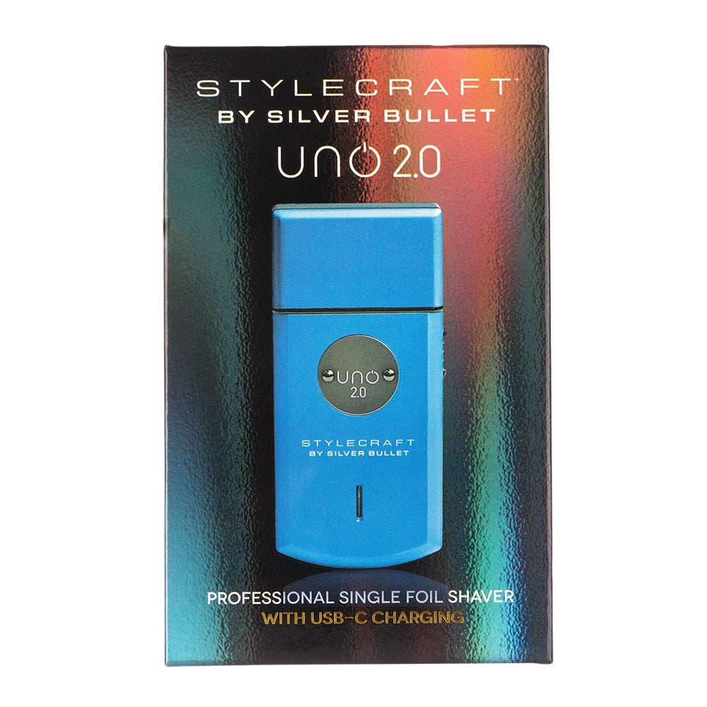StyleCraft by Silver Bullet Uno 2.0 Single Foil Shaver Blue 900937