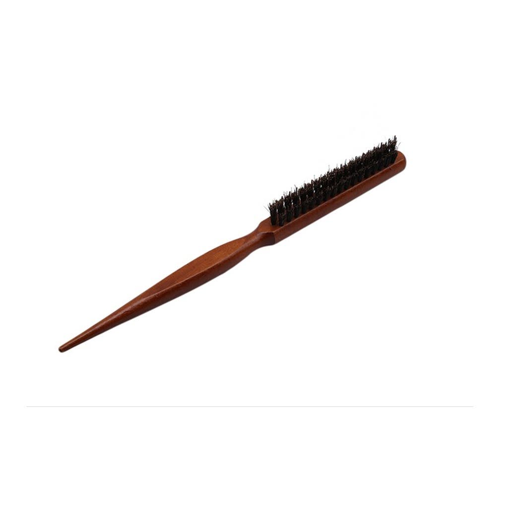 Sydney Salon Supplies Wooden Teasing Hair Brush 24cm - Boar Bristles