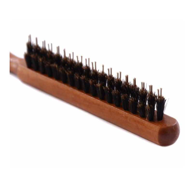 Sydney Salon Supplies Wooden Teasing Hair Brush 24cm - Boar and Nylon Bristles