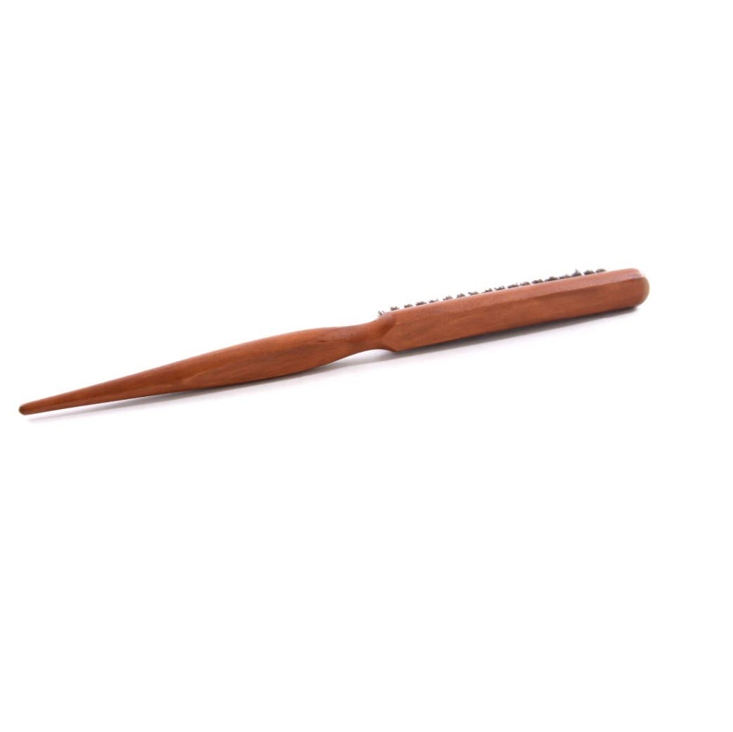 Sydney Salon Supplies Wooden Teasing Hair Brush 24cm - Boar Bristles
