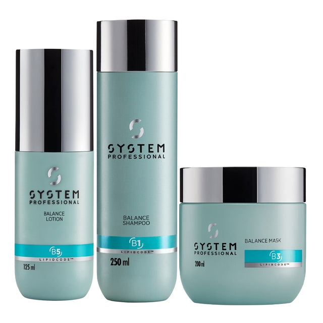 System Professional Balance - Scalp Care Trio Kit Shampoo, Mask & Lotion