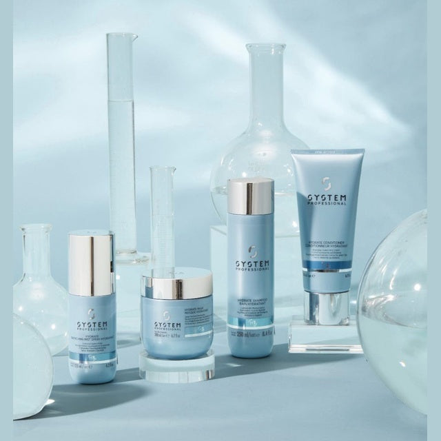 System Professional Hydrate Quad Shampoo, Moisturiser, Mask & Quenching Mist
