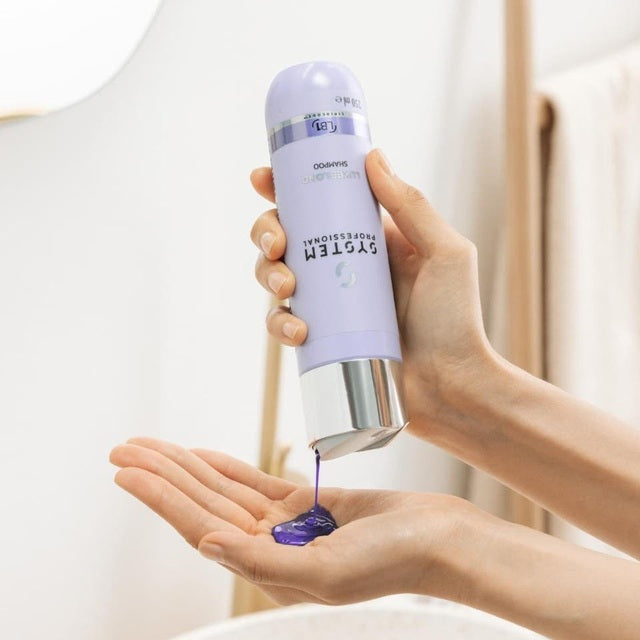 System Professional LuxeBlond Quad Shampoo, Moisturiser, Mask & Bi-Phase UV,Heat Protector
