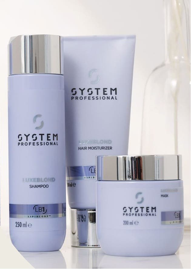 System Professional LuxeBlond Trio Shampoo, Moisturiser & Mask
