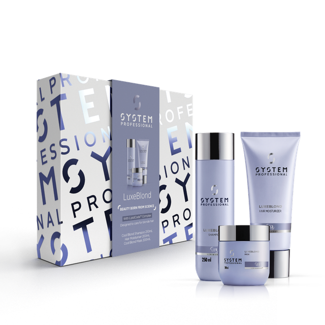 System Professional LuxeBlond Trio Shampoo, Moisturiser & Mask