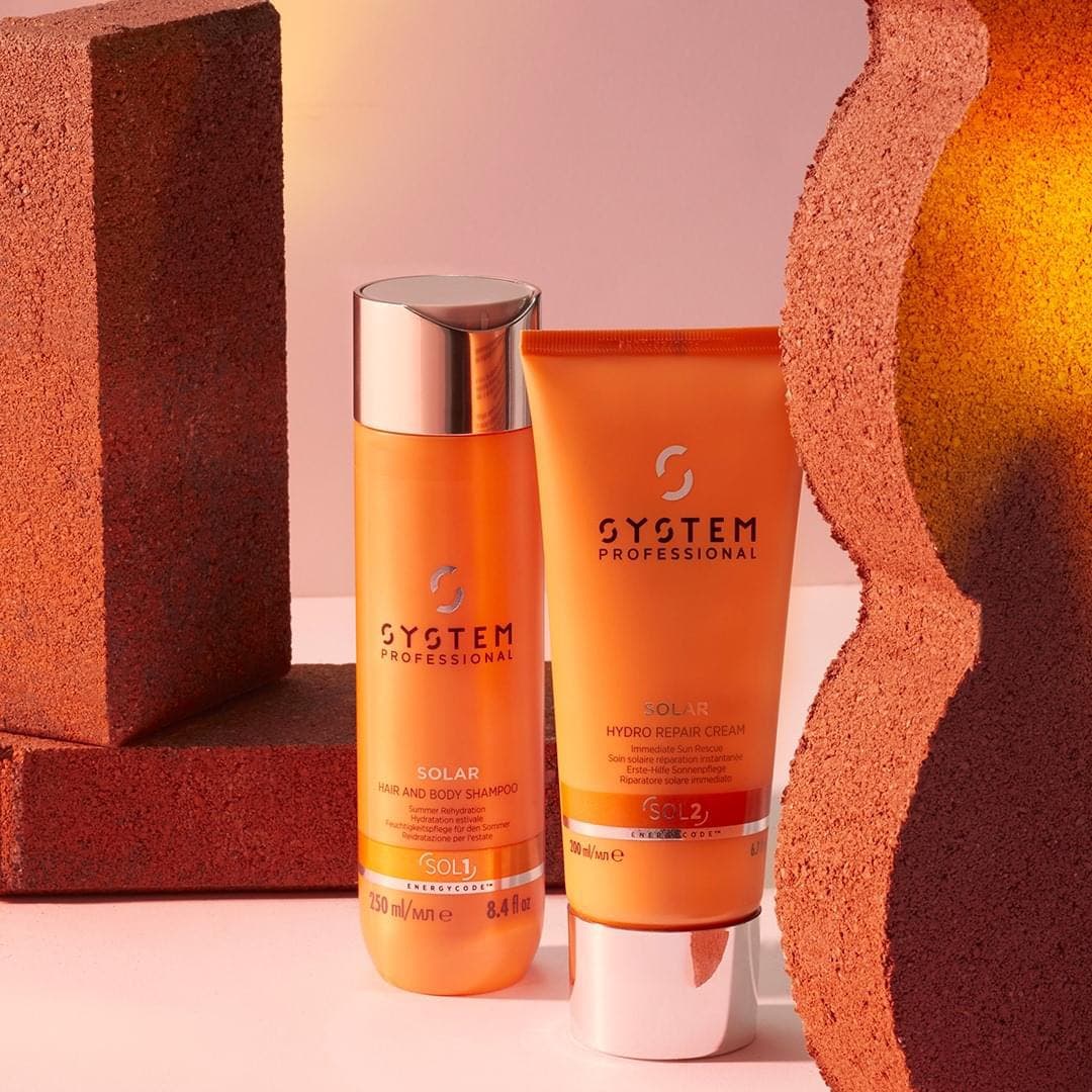 System Professional Solar Trio Shampoo, Hydro-Repair Cream & Helio Spray