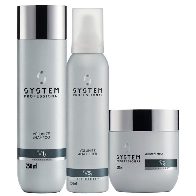 System Professional Volumize Trio Shampoo, Mask & Aerolifter
