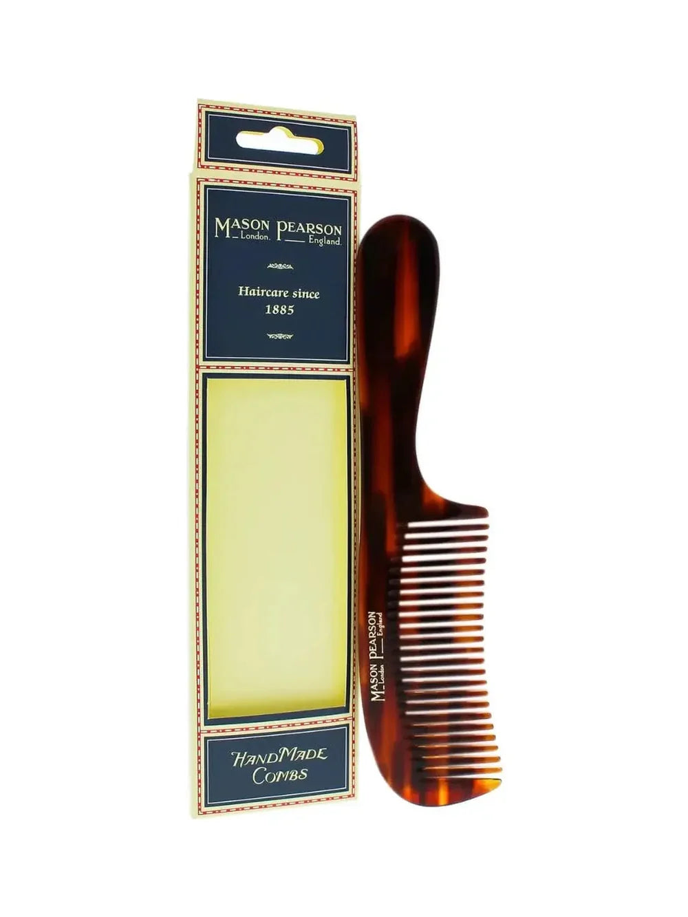 The_Mason Pearson Detangling Comb C2 has wide teeth designed to detangle wet or dry hair with minimal pulling